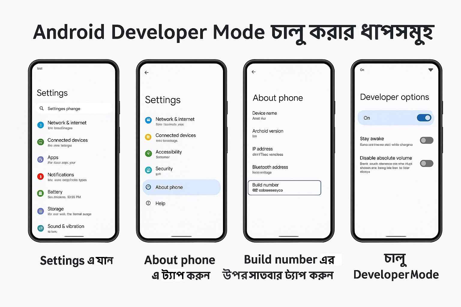 android developer mode turn on